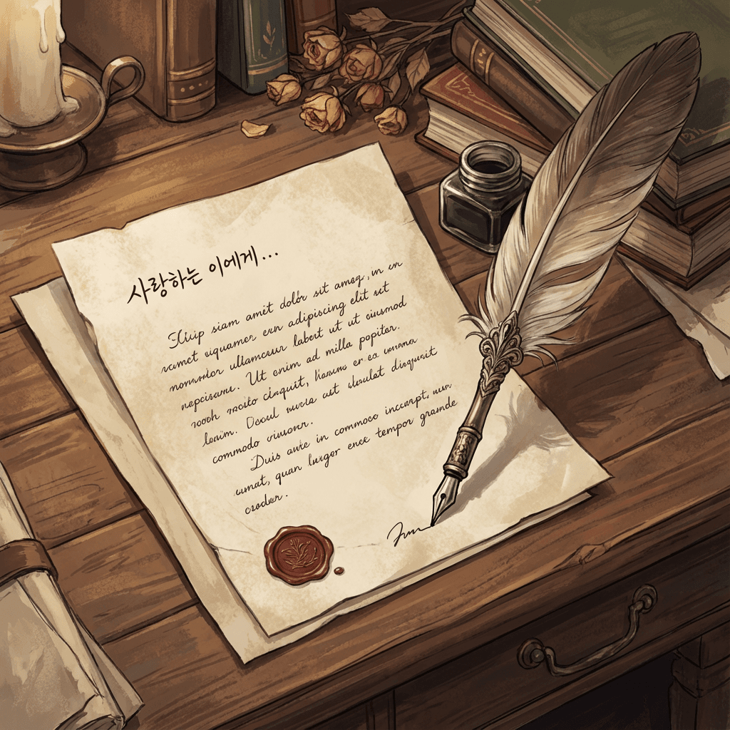 주인 모를 편지